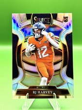2025 Panini Select RJ Harvey Rookie Concourse Level Silver Prizm #10 RC