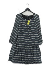 Orla Kiely A-Line Midi Dress UK14 in Blue