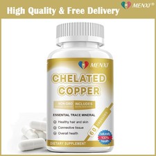 Chelated Copper  2.5 mg  60 Tablets  Vegetarian, Non-GMO  Energy Support