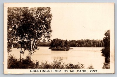 RPPC Rydal Bank Ontario Vintage Postcard  Lake Island Scenic View Canada