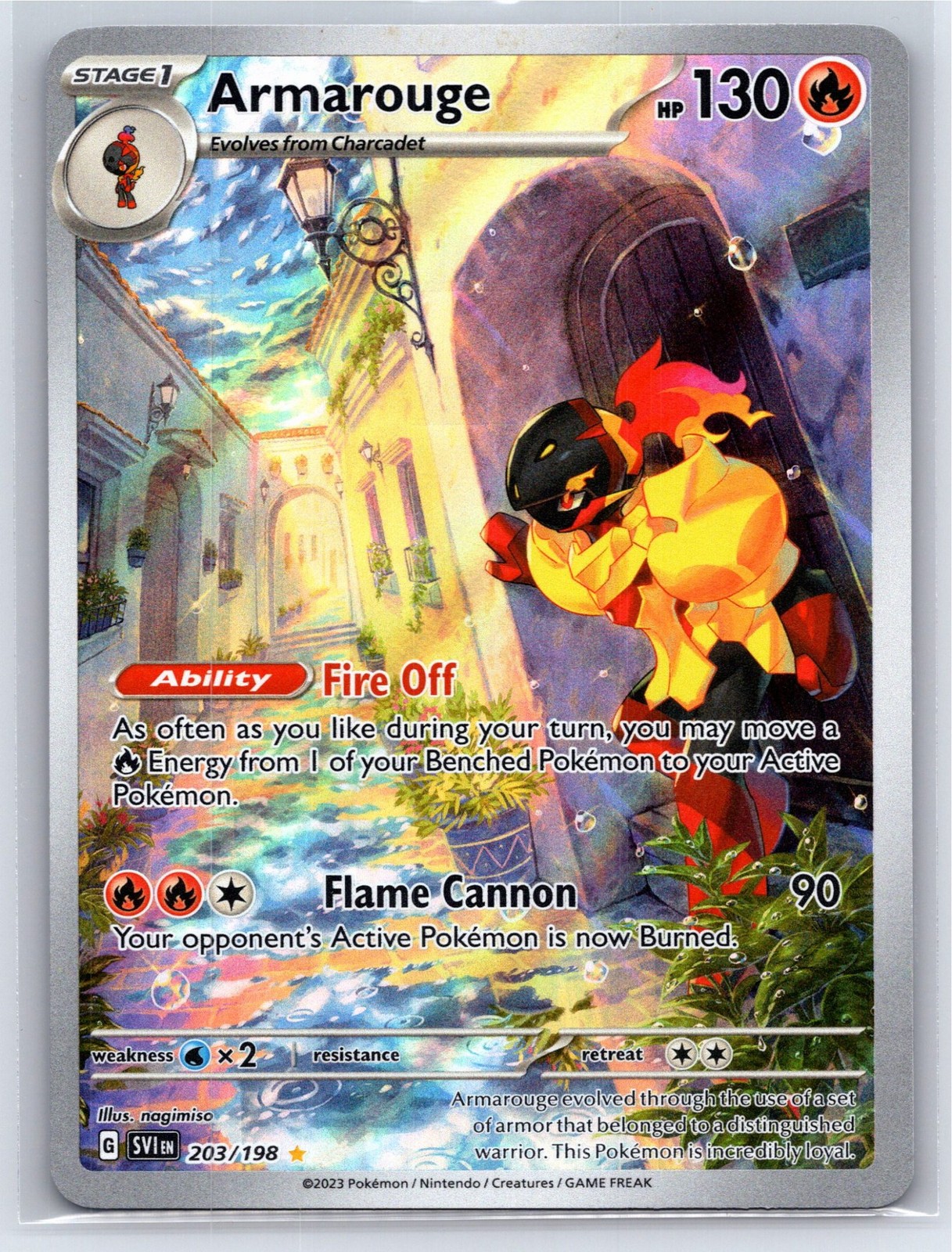 Armarouge 203/198 IR Scarlet & Violet Base Set Pokemon Holofoil NM