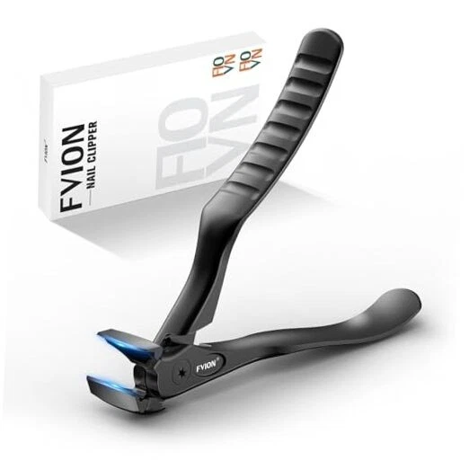 Toenail Clippers for Seniors, Upgraded Long Handle Angled Head Large Black