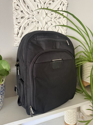 #ad #ad Briggs And Riley 15.4” Clamshell Backpack Laptop Pocket Medium Travel Bag $98.80