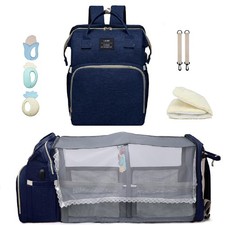 Large Capacity Diaper Bag Backpack with Changing Station - 900D Oxford Material