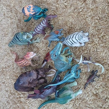 Mixed Lot Dinosaur Animal Toy Figures, Plastic Figurines Bundle Job Lot