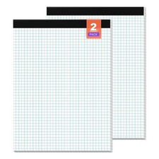 Graph Paper, Grid Paper 8.5 x 11 Graph Paper Pad, [2 Pack] Quad Ruled Grid Paper