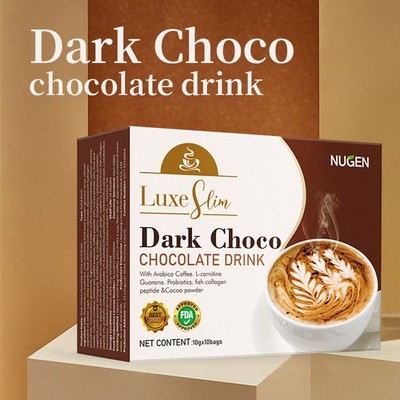 Luxe Slim Dunkles SchokoladengeträNk Schwarzer Kaffee Instantkaffee 10 Beutel