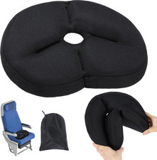 Portable Foldable Travel Seat Cushion,Thick Airplane Seat Cushion for Long Fligh