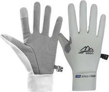 Full Finger UV Protection Gloves - Women  Men, Thin Fishing, Hiking, Cycling, D