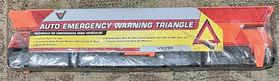 New In Package Victor Auto Emergency Warning Triangle Weighted Easy Set up