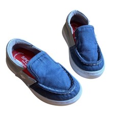 Sperry Top-Sider Kids Salty Navy Grey Red Washable Sneaker Slip On Size 7M