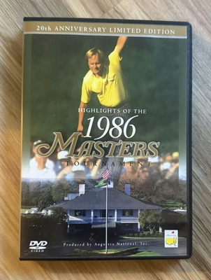 #ad Highlights of the 1986 Masters Tournament: 20th Anniversary DVD $7.00