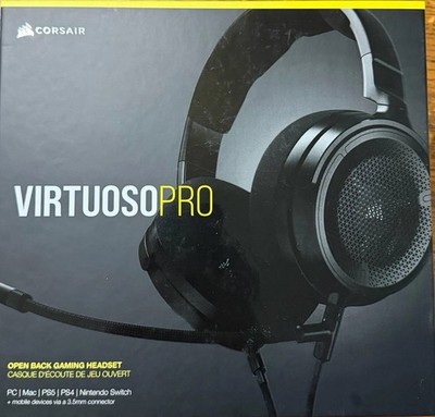 CORSAIR VIRTUOSO PRO Open back Wired Gaming Headset for PC, Mac, PS5/PS4/Switch.