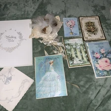 1969 Wedding Book, Shower Cards &  Wedding Gift List  Memorabilia