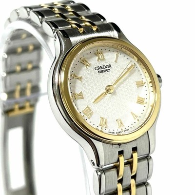 K18 Lünette Seiko Credor Damenuhr Gold Kombination Credor,11990