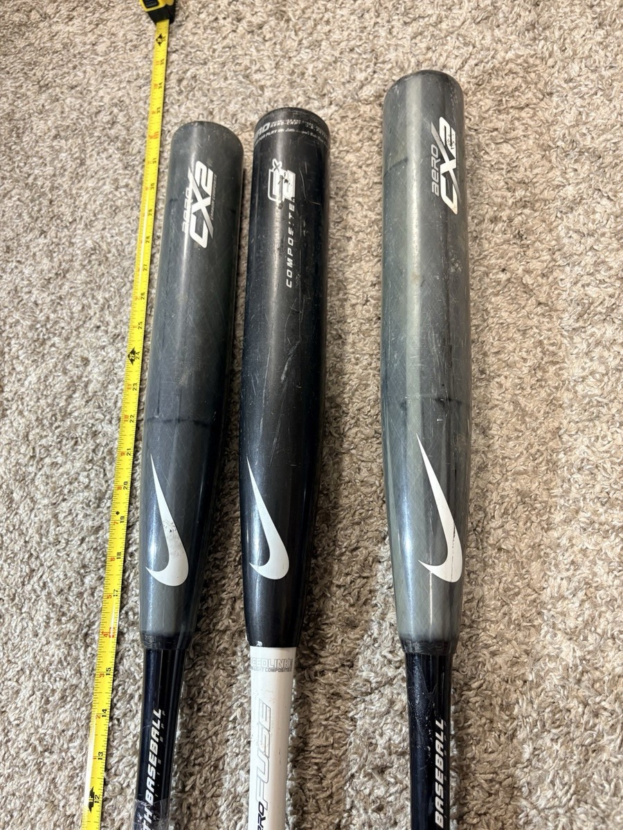 3x VTG Nike Aero CX2 Baseball Bat Carbon Composite 30” 19 Oz *NEED