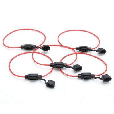 5pcs In Line Auto Car Mini   Fuse Holder Splash-proof for 12V 30A Fuses YL #zn