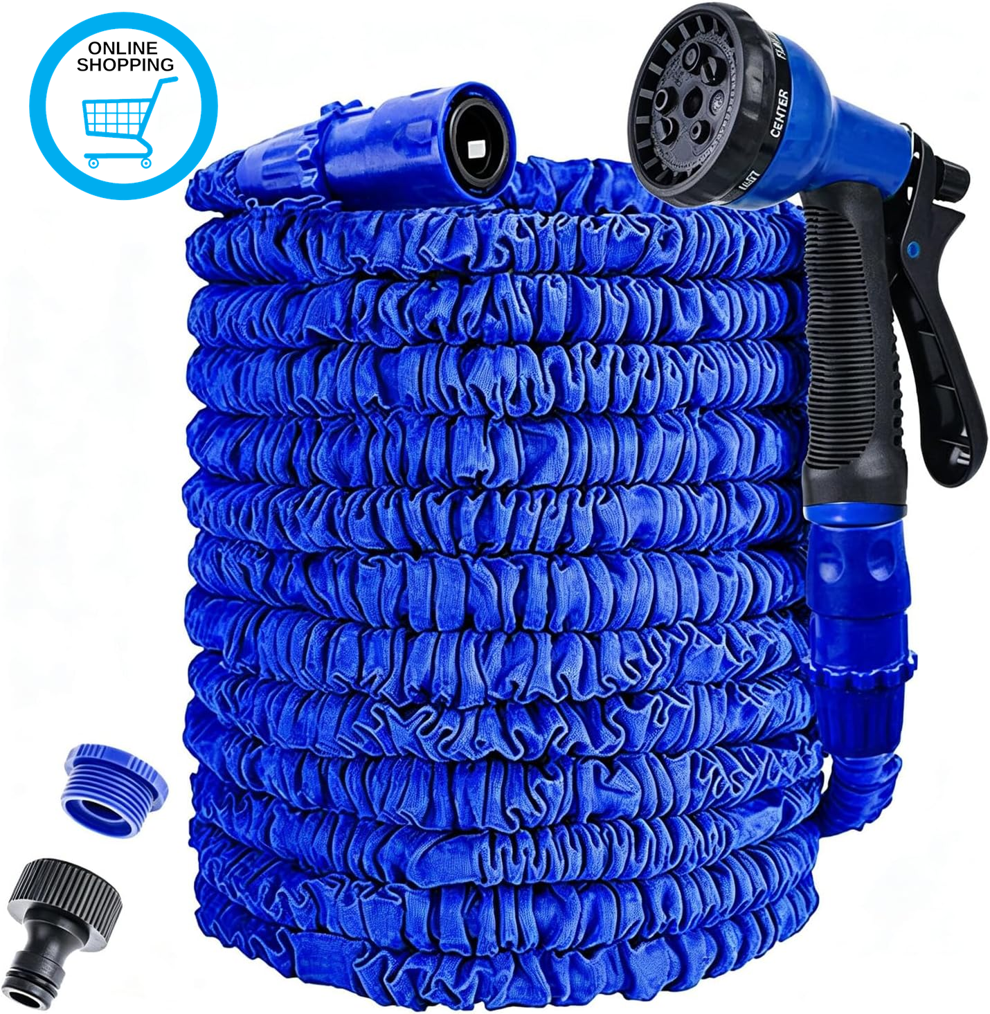 Garden Hose Pipe,50Ft Expanding Hospipes for Garden with 8 Function Spray Nozzle