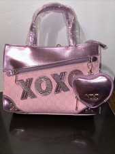 XOXO Y2K Pink Metallic Handbag Satchel Barbie...