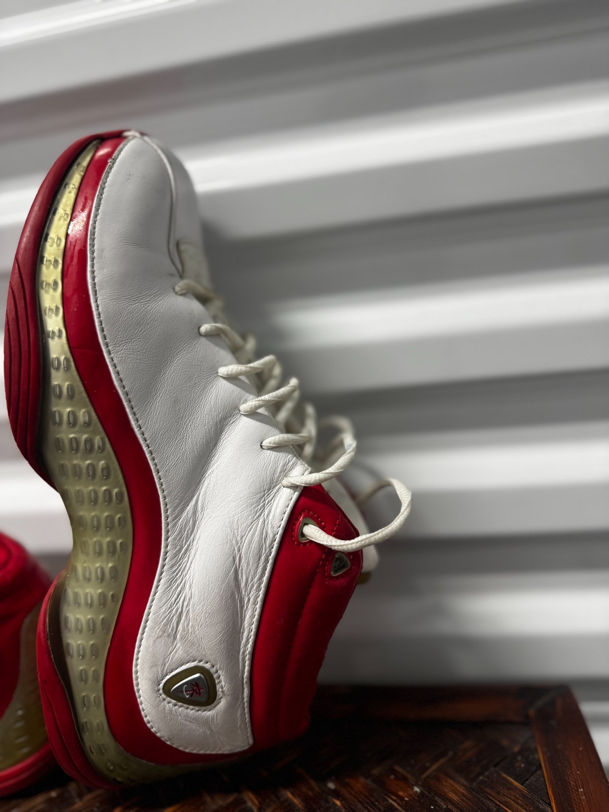 SAOLA Sneaker Reebok ATR vintage da uomo 8 5 Steve Francis 4 108373 RBK bianca midtop rossa