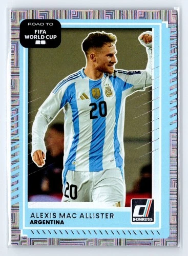 Panini 2025-26 Donruss Road to FIFA World Cup Alexis Mac Allister ARG #156 Maze