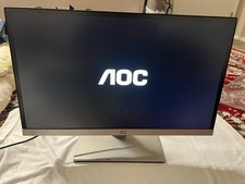 AOC I2267Fw LED Backlight Monitor VGA DVI-D Black Silver Display Screen
