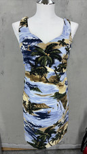 Vintage Hilo Hattie Hawaiian Sheath Dress Womens 10 Tropical Beach Vacation USA