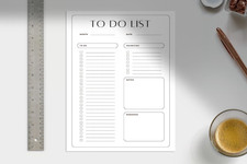 To Do List, Printable PDF, Minimalist