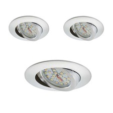 3 x Briloner LED Einbauleuchte rund Aluminium IP23 3 x 5W CCT 2700K/4000K/6500K