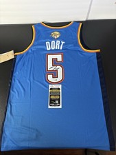 Luguentz Dort Autographed OKC Thunder Finals Jersey Signed Invest Jsa Coa