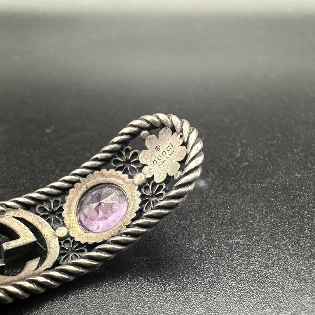 GUCCI ARABESQUE INTERLOCKING 1713 BANGLE Silver F… - image 6