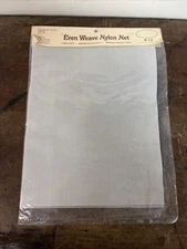 Even Weave Nylon Net NOS 9x12 Fibre Arts Cross Stitch, Needle Point