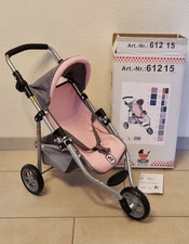 Bayer Chic 2000 Jogging Buggy Puppenwagen Kinderwagen LOLA Melange grau-rosa