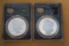 2023-S Morgan Dollar and Peace Dollar Proof Set PCGS PR70 Paul Balan Signed FDI