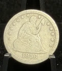 1856 Seated Liberty Quarter 25C Silver Coin