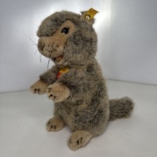 Vintage Steiff Piff Marmot Plush Toy Made In Germany 071423 Brown