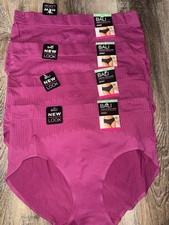 Bali 4-Pair Womens Brief Underwear Panties Nylon Blend Comfort Revolution B XL