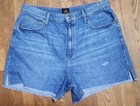 Lee Jeans Women Size 16 Medium Mid Rise Frayed Hem Shorts — photo 1