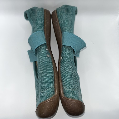 KEEN Shoes Womens Size 9.5 Turquoise Mary Jane Flats Strap Slip On Comfort - Picture 3 of 10