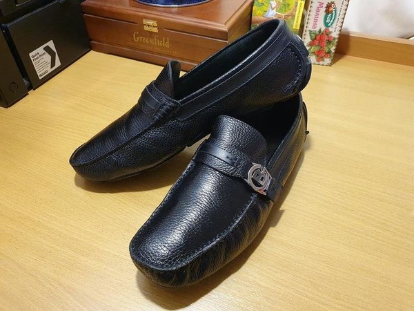 Men Baldinini Loafers Black Leather 46