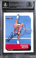 MADISON KEYS AUTO SIGNED 2011 SI FOR KIDS CARD BAS COA 411 AUSTRALIAN OPEN CHAMP