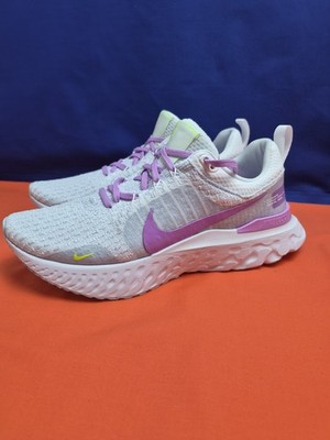 Nike React Infinity Run FK 3 Women's Running Shoes White Purple US 7.5 Mesh