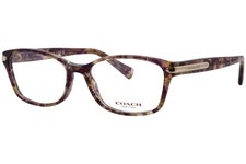 Coach Eyeglasses HC6065 6065 5287 Confetti Light Brown/Gold Optical Frame 49mm