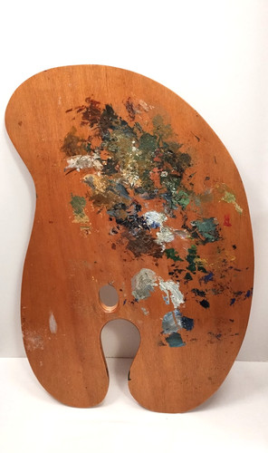 Painters Palette Handcrafted By New England Artist “Lee Boynton” 24x15 1/2”