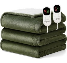 Electric Heated Blanket Queen Size - 84"x90" Heating Blanket Queen Size Dual ...