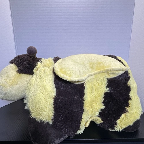 Pillow Pets Large Bumble Bee Plush Stuffed Toy 2010 18" x 18" - Picture 2 of 4