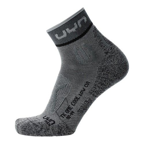 UYN Herren - Trekking One Cool Quarter - kühlende kurze Wandersocke - FX Grey - Bild 15 von 15