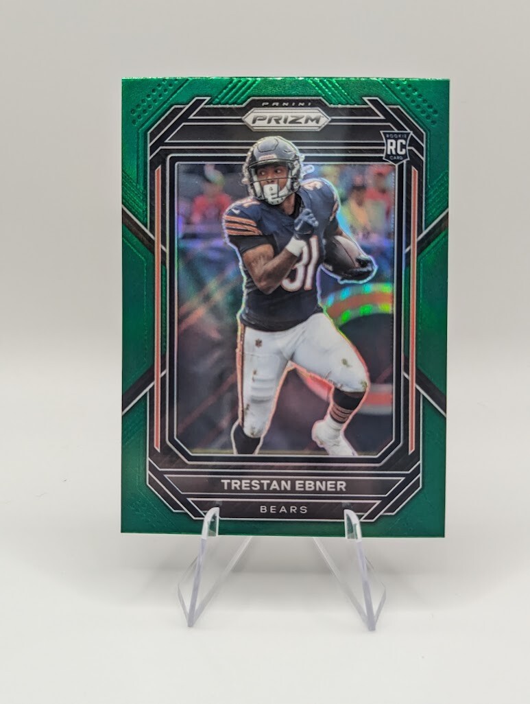 Trestan Ebner 2022 Panini Prizm Green Prizm RC #351 Bears