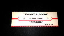 JUKEBOX STRIP (1) ELTON JOHN Johnny B. Goode/Georgia 45 L@@K!