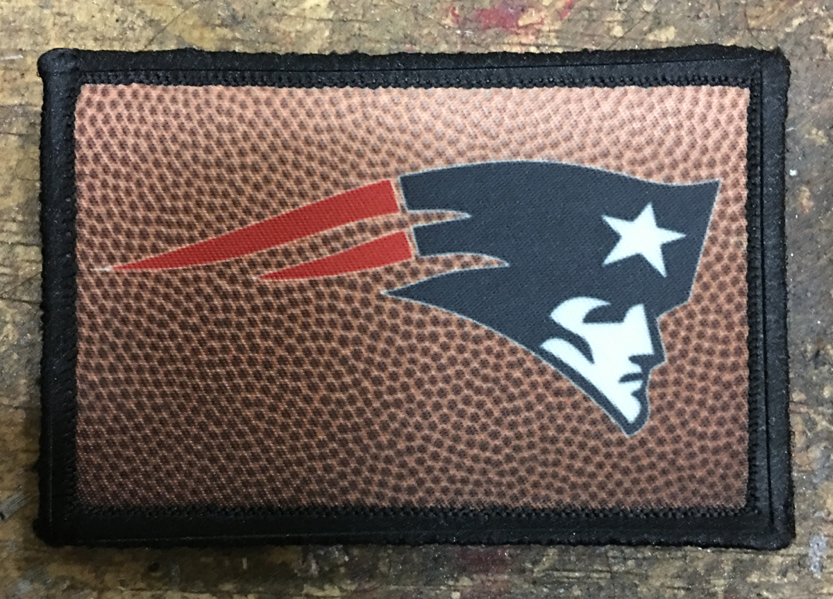 USA Flag & New England Patriots Morale Patch - Tactical Military Army Badge, US Made 3 thumbnail image